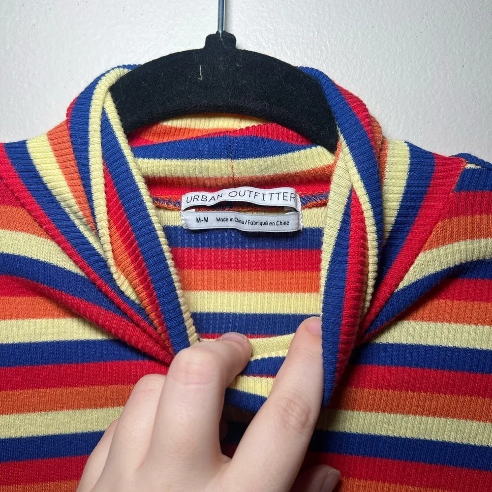 Urban Outfitters Multicolor Striped Turtleneck